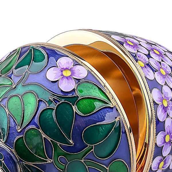 Яйцо-шкатулка «Сирень.Вечер» 