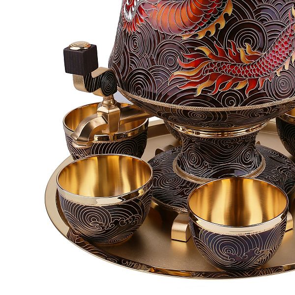 Набор для крепких напитков «DRAGON» из серебра