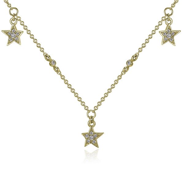 Колье из желтого золота с бриллиантами