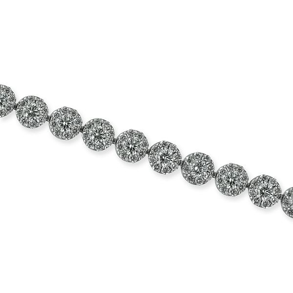 Браслет из белого золота с бриллиантами