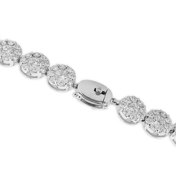 Браслет из белого золота с бриллиантами