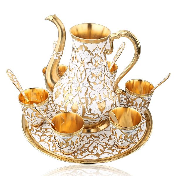 Кофейник «Восточный» из серебра 