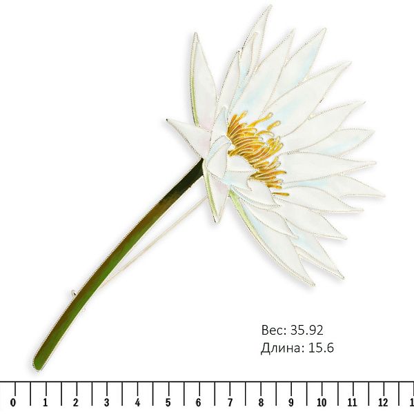 Брошь «Водяная лилия»