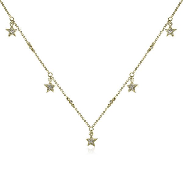 Колье из желтого золота с бриллиантами