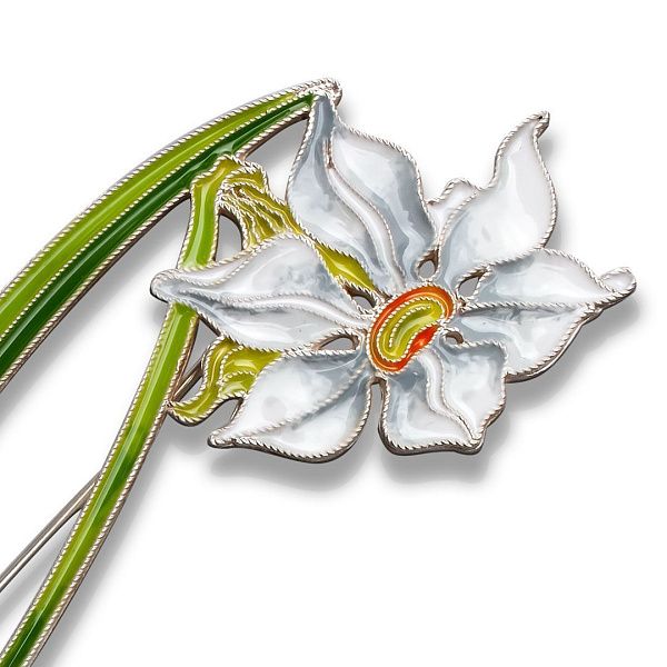 Брошь «Нарцисс поэтический»