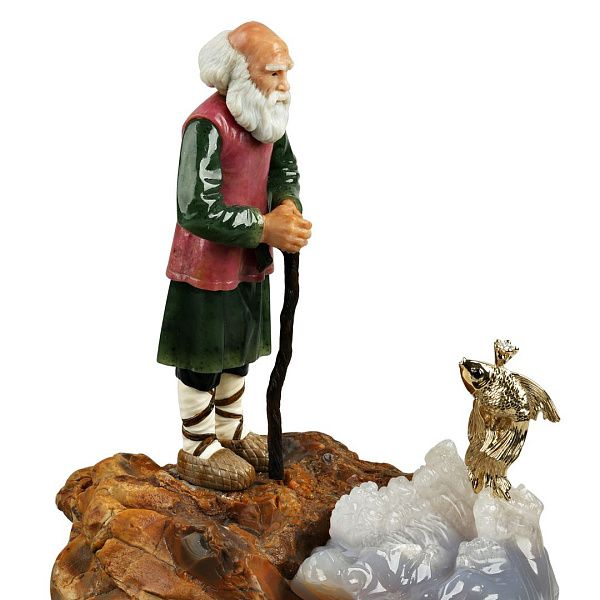 Украшение интерьера «Старик и рыбка»