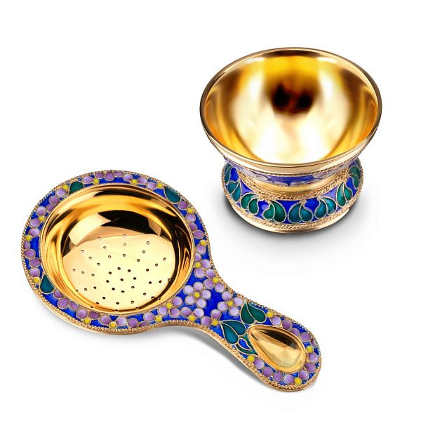 Подставка под ситечко из серебра 