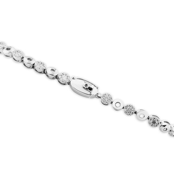 Браслет из белого золота с бриллиантами