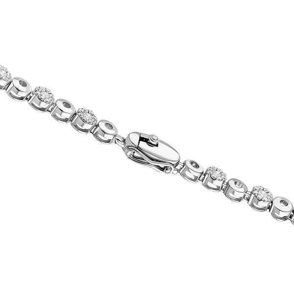 Браслет из белого золота с бриллиантами