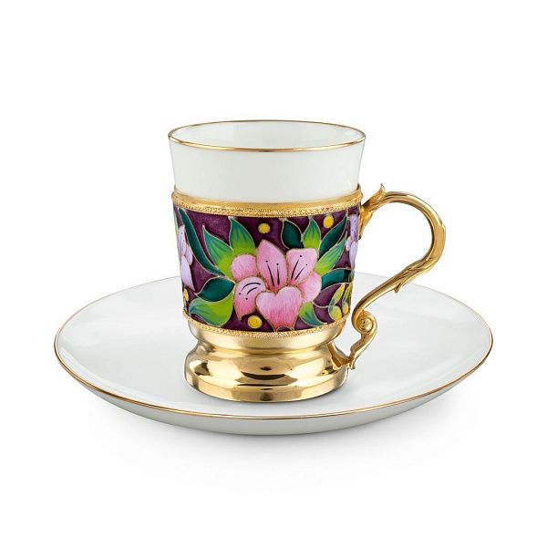 Набор кофейный из серебра 