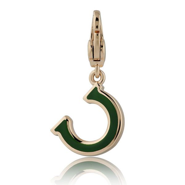 Подвеска из красного золота с бриллиантами