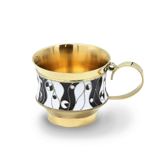 Чашка «Водоросли» из серебра