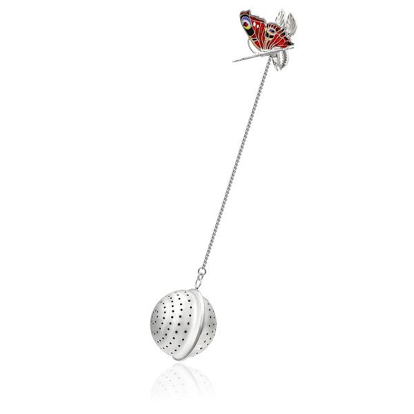 Ситечко «Павлиний глаз» из серебра 