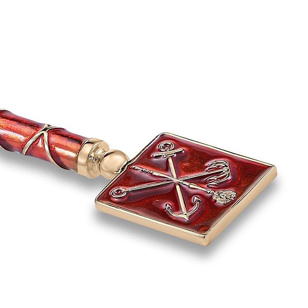 Ложка кофейная «Герб Санкт-Петербурга» из серебра