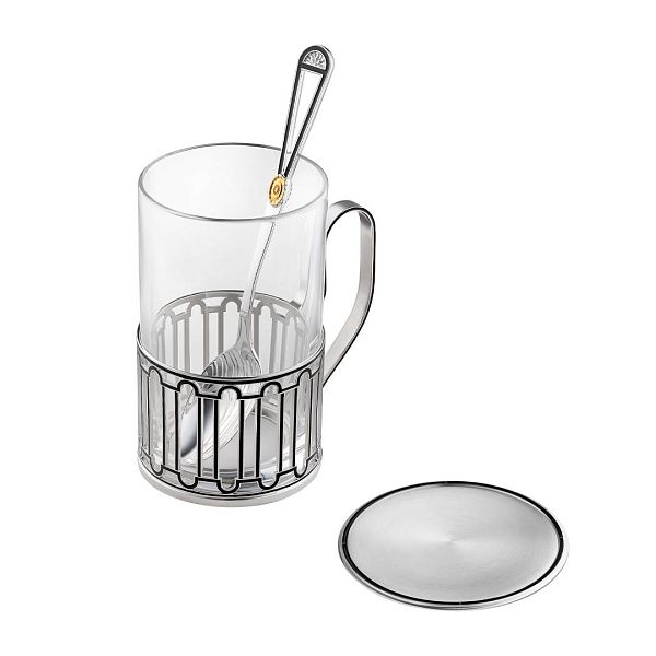 Подстаканник «Набережная Фонтанки» из серебра