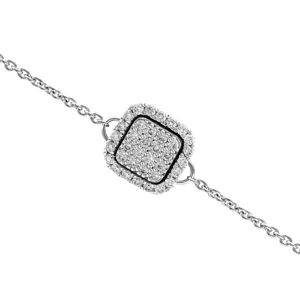 Браслет из белого золота с бриллиантами