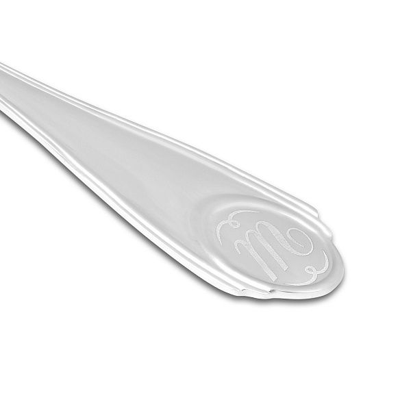 Ложка чайная с буквой «Ш» из серебра 