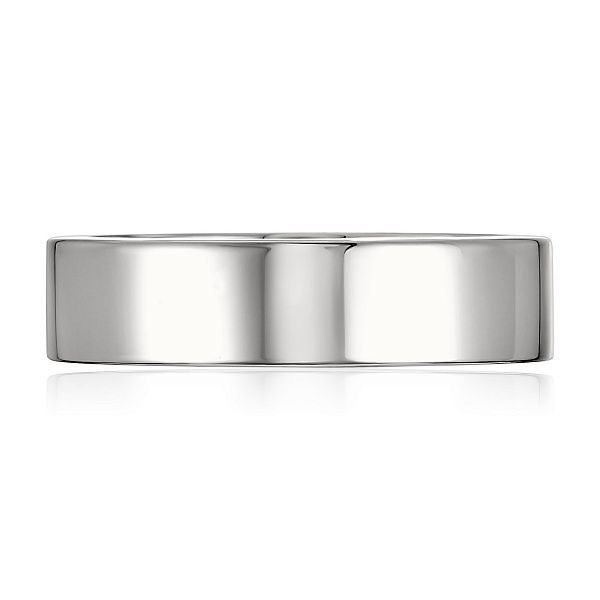 Обручальное кольцо из белого золота 