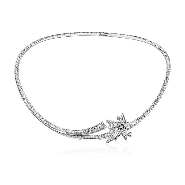 Колье из белого золота с бриллиантами