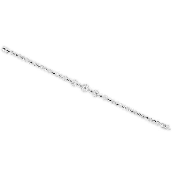 Браслет из белого золота с бриллиантами