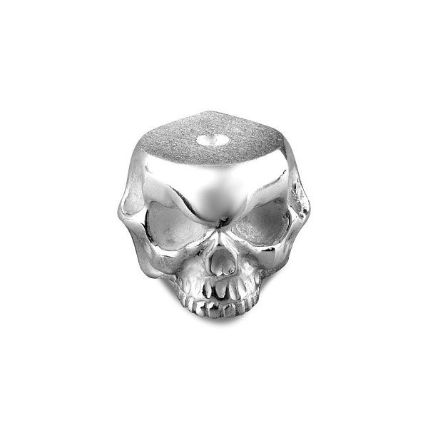 Кубик для льда из серебра «Череп»