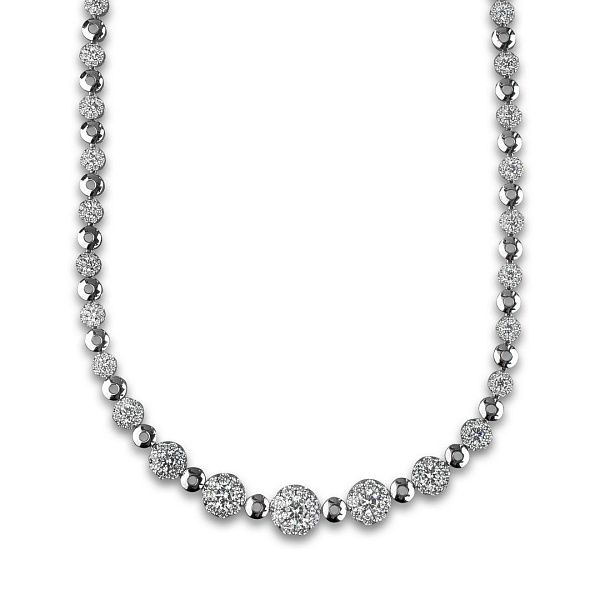 Колье из белого золота с бриллиантами