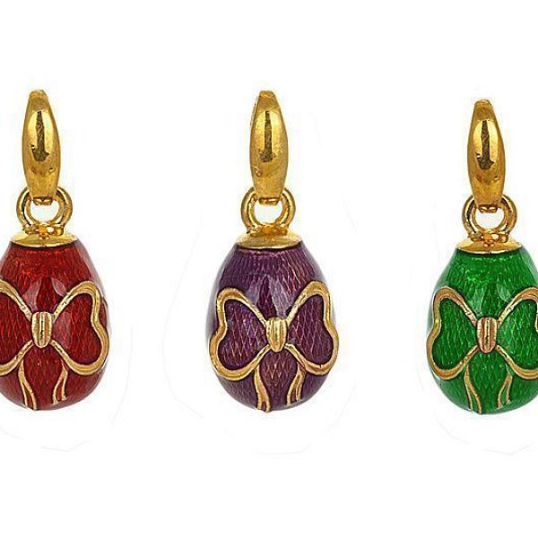 Подвеска яйцо из серебра 