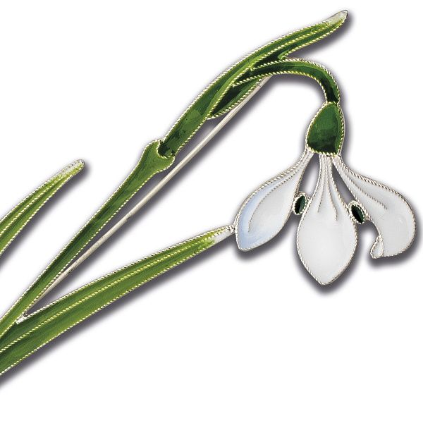 Брошь «Подснежник»