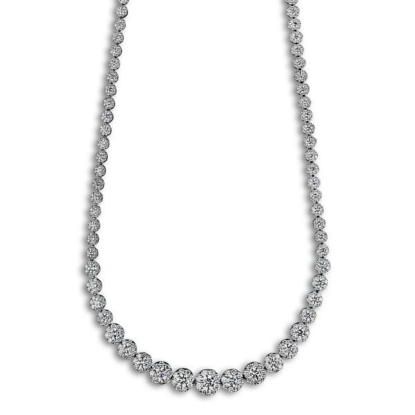 Колье из белого золота с бриллиантами