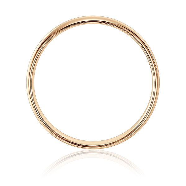 Обручальное кольцо из красного золота 