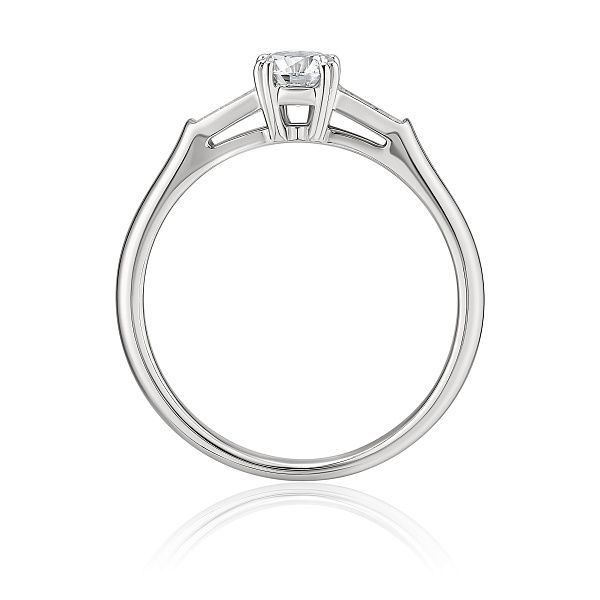 Кольцо из белого золота с бриллиантами