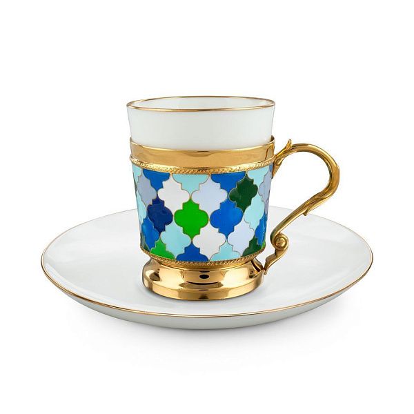 Набор кофейный из серебра 