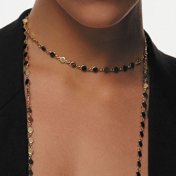 Колье из желтого золота 