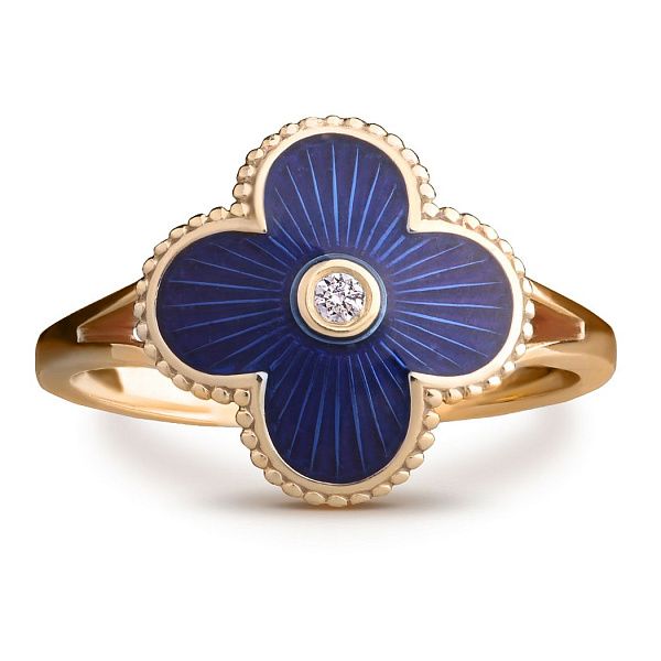 Кольцо из желтого золота с бриллиантом