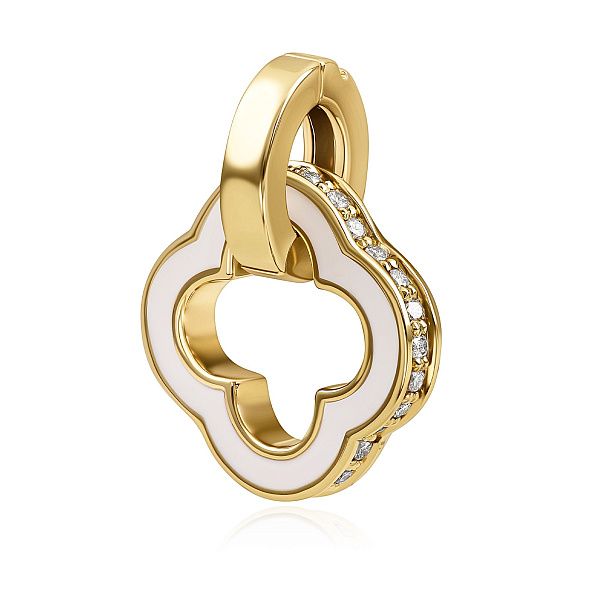 Подвеска из желтого золота с бриллиантами