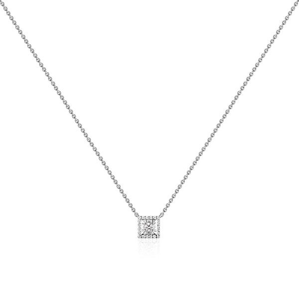 Колье из белого золота с бриллиантами