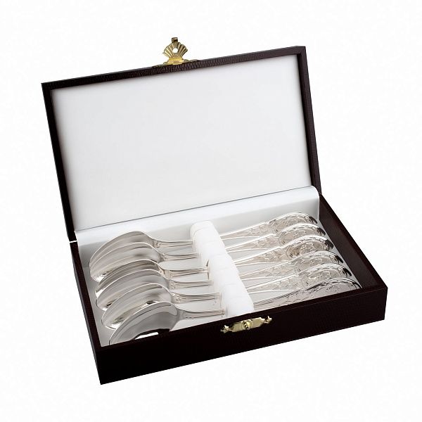 Набор чайных ложек «Государственный» без золочения
