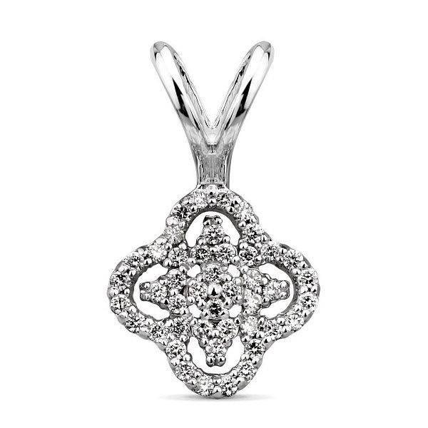 Подвеска из белого золота с бриллиантами