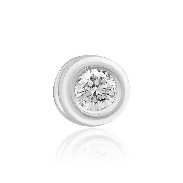 Подвеска из белого золота с бриллиантом