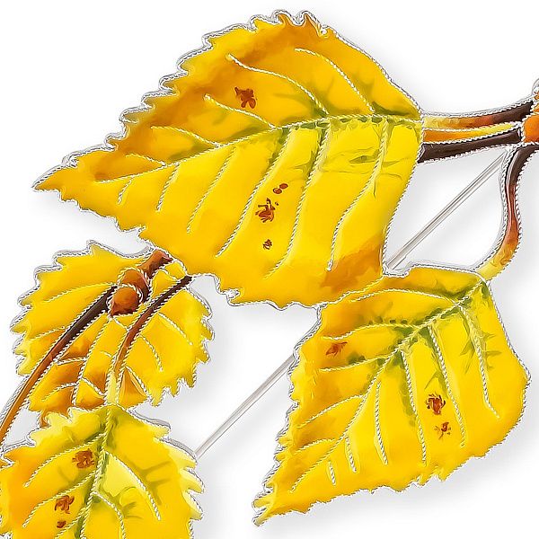 Брошь «Береза»