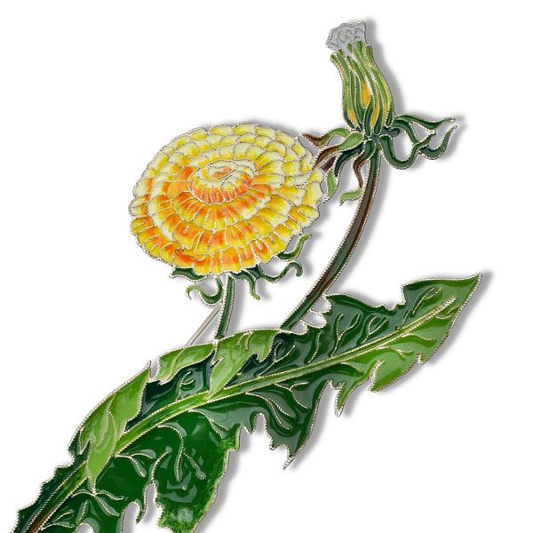 Брошь «Одуванчик полевой»