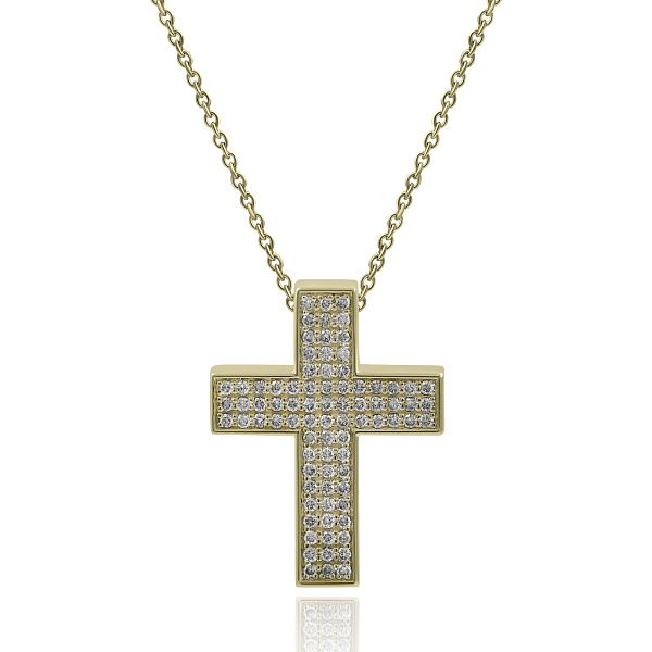 Колье из желтого золота с бриллиантами