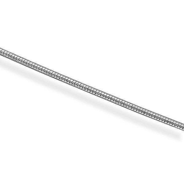 Цепь, плетение «Snake» из белого золота 