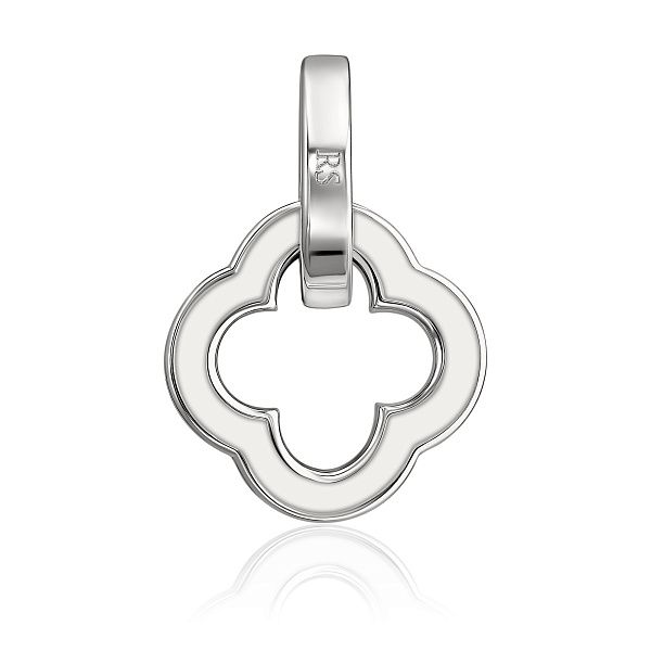 Подвеска из белого золота с сапфирами