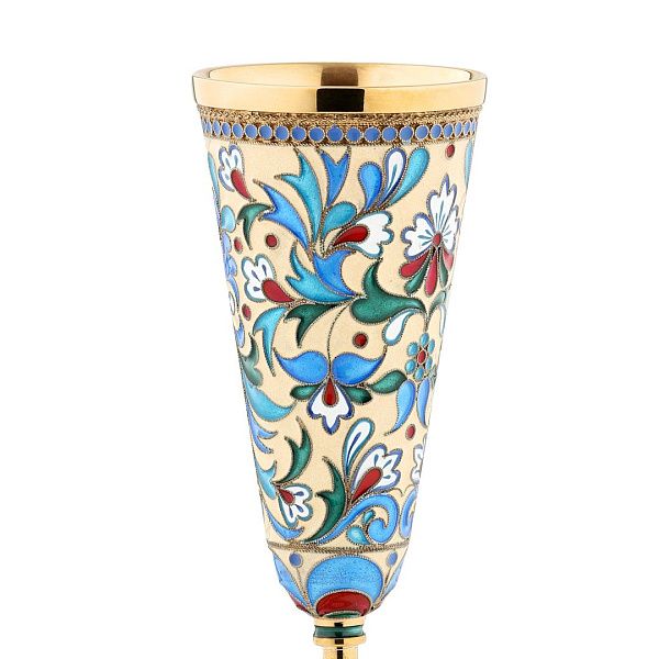 Бокал для ликера из серебра 