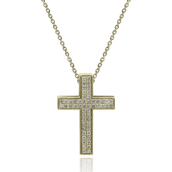 Колье из желтого золота с бриллиантами