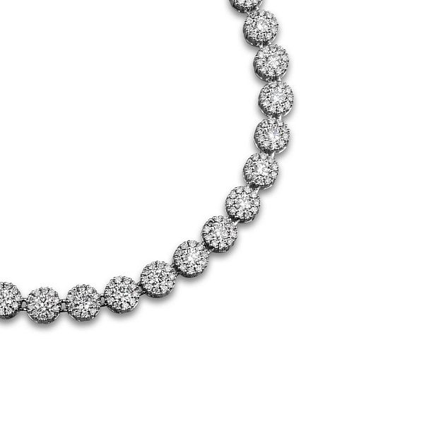 Браслет из белого золота с бриллиантами