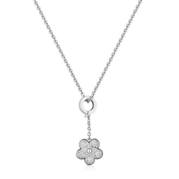 Колье из белого золота с бриллиантами