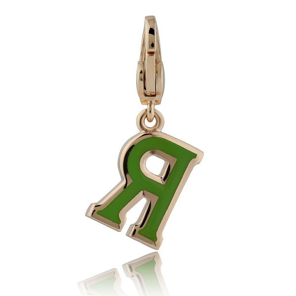 Подвеска из красного золота с бриллиантами