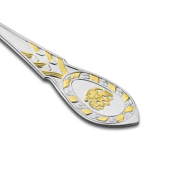 Ложка десертная из серебра 